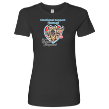 Load image into Gallery viewer, Emotional Support Human - German Shepherd - Next Level Womens Shirt