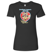 Load image into Gallery viewer, Emotional Support Human - Golden Retriever - Next Level Womens Shirt