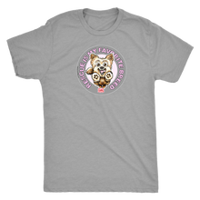 Load image into Gallery viewer, Rescue is my favorite breed on a men's grey t-shirt featuring the Yorkie