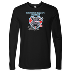 Emotional Support Human - Black Labrador Retriever - Next Level Mens Long Sleeve