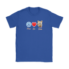Peace Love Yorkie - Gildan Womens T-Shirt for the Yorkshire Terrier Dog Lover