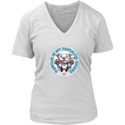 Rescue is my favorite breed - White Staffy Womens V-neck by District