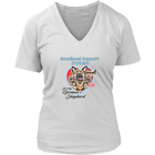 Emotional Support Human - German Shepherd Dog Design - Womens V-Neck for Dog Lovers