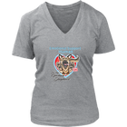 Emotional Support Human - German Shepherd Dog Design - Womens V-Neck for Dog Lovers