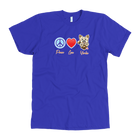 Peace Love Yorkie - Men's T-Shirt for Yorkshire Terrier Dog Lovers