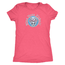 Load image into Gallery viewer, Pink woman's t-shirt featuring the Blue Nose Pitbull dog design from OMG You're Home