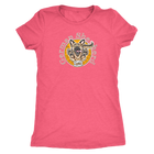 a  women's coral colored triblend shirt with the original German Shepherd design on the front in full color