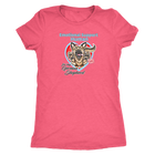 a pink Next Level Womens Triblend featuring the German Shepherd design in the Emotional Support Human collection