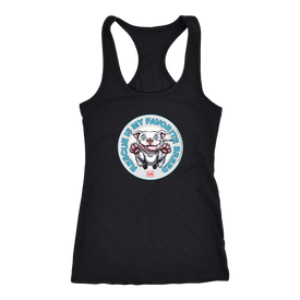 Rescue is my favorite breed - White Staffy Racerback Tank