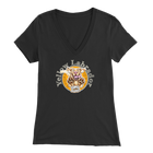 Yellow Labrador Retriever V-Neck Shirt for Women