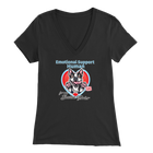Emotional Support Human - Boston Terrier - Bella Womens V-Neck for Bostie Moms