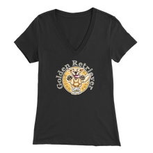 Load image into Gallery viewer, Golden Retriever - Bella Womens V-Neck