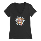 Red Nose Pitbull - Bella Womens V-Neck