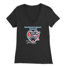 Emotional Support Human - Black Labrador Retriever - Womens V-Neck for Dog Lovers