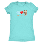 light turquoise Next Level Triblend Shirt featuring the Peace Love Yorkie dog design from OMG You're HOME!