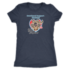 Next Level Womens Triblend featuring the German Shepherd design in the Emotional Support Human collection