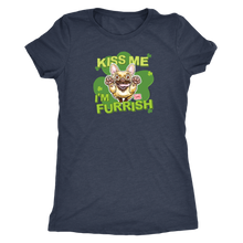 Load image into Gallery viewer, Kiss me I'm furrish - Frenchie - Next Level Womens Triblend