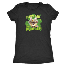 Load image into Gallery viewer, Kiss me I'm furrish - Frenchie - Next Level Womens Triblend