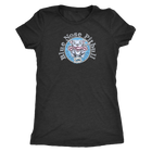 Grey woman's t-shirt featuring the Blue Nose Pitbull dog design from OMG You're Home