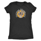 a women's black triblend shirt with the original German Shepherd design on the front in full color