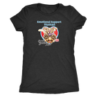 Next Level Womens Shirt featuring the Yellow Labrador Retriever dog design in the Emotional Support Human collection.