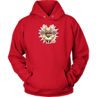 red Unisex Hoodie featuring the OMG Fawn French Bulldog - Frenchie