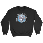 Grey crewneck sweatshirt featuring a Blue Nose Pitbull dog design by OMG you're Home