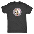 Rescue is my favorite breed on a men's vintage grey t-shirt featuring the Yorkie