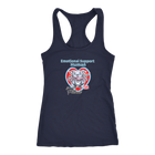 Emotional Support Human - Blue Nose Pitbull - Next Level Racerback Tank