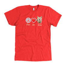 Load image into Gallery viewer, Peace Love Yorkie - Men's T-Shirt for Yorkshire Terrier Dog Lovers