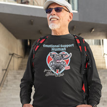 Load image into Gallery viewer, Emotional Support Human - Black Labrador Retriever - Crewneck Sweatshirt Big Print