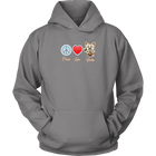 Peace Love Yorkie - Unisex Hoodie for the Yorkshire Terrier Dog Lover