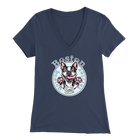 Boston Terrier - Bella Womens V-Neck for the Boston Terrier Dog Lover