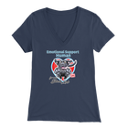 Emotional Support Human - Black Labrador Retriever - Womens V-Neck for Dog Lovers