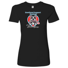 Load image into Gallery viewer, Emotional Support Human - Boston Terrier Womens Shirt for Bostie Dog Lovers