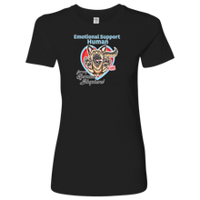 Load image into Gallery viewer, Emotional Support Human - German Shepherd - Next Level Womens Shirt