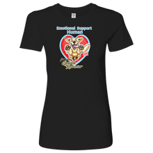 Load image into Gallery viewer, Emotional Support Human - Golden Retriever - Next Level Womens Shirt