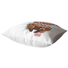 Happy Excited Chocolate Labrador Retriever Pillow