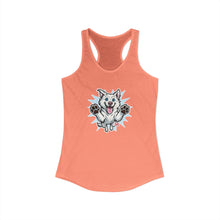 Load image into Gallery viewer, Women's Ideal Happy Husky Puppy Racerback Tank