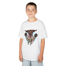 Load image into Gallery viewer, Playful German Shorthaired Pointer Dog Graphic Kids Tee