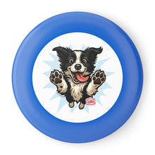 Load image into Gallery viewer, Happy Border Collie Illustration Frisbee | Dog Throwing Disc
