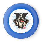 Happy Border Collie Illustration Frisbee | Dog Throwing Disc
