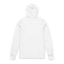 Load image into Gallery viewer, Playful White Husky Illustration Hoodie | Cute Jumping Dog Long Sleeve