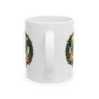 Festive Pug Ceramic Mug - Holiday Gift, Cute Pet Lover Mug, Christmas Mug, Coffee Cup, Dog-Themed Drinkware