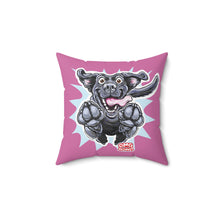 Load image into Gallery viewer, Black Labrador Mom Pillow | Cute Jumping Black Lab Decorative 2-Sided Throw Pillow