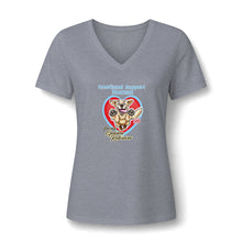 Load image into Gallery viewer, Emotional Support Human - Golden Retriever - Bella Womens V-Neck