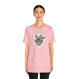 Happy German Shepherd Unisex Jersey Short Sleeve Tee