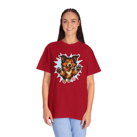 Playful Collie Dog Graphic T-Shirt, Unisex Pet Lover Tee, Casual Wear, Birthday Gift, Collie Lover Apparel, Graphic Tees for Dog Owners