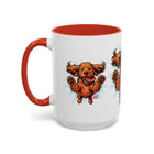 Playful Cocker Spaniel Dog Accent Coffee Mug - Perfect Gift for Dog Lovers, Fun Kitchen Decor, Pet-Themed Drinkware, Birthday, and Holidays
