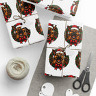Festive German Shepherd Puppy Wrapping Papers for Special Occasions, Holiday Gift Wrap, GSD Lover Gift Wrap, Christmas Wrapping Paper